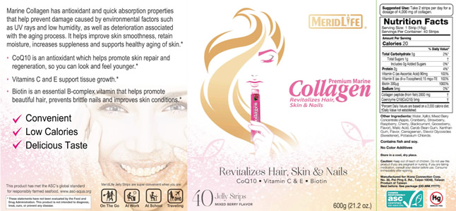 Collagen Jelly Strips Supplement Facts